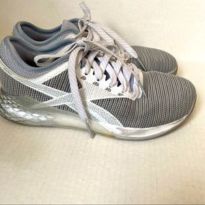 Reebok Nano 9 Crossfit training sneakers gray white size 8.5